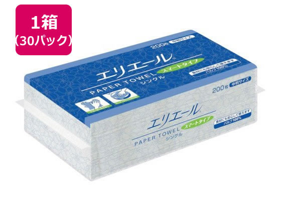 大王製紙 エリエール ペーパータオルスマート 中判 200枚×30パック