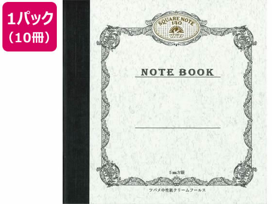 ツバメノート スクエアノート140 正方形 方眼 40枚 10冊 S1402 ツバメノート スクエアノート140 正方形 方眼 40枚 10冊 S1402