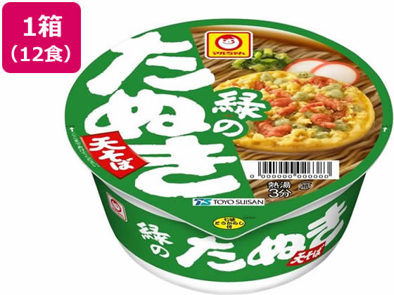東洋水産 緑のたぬき天そば(東) 12食入 東洋水産 緑のたぬき天そば(東) 12食入