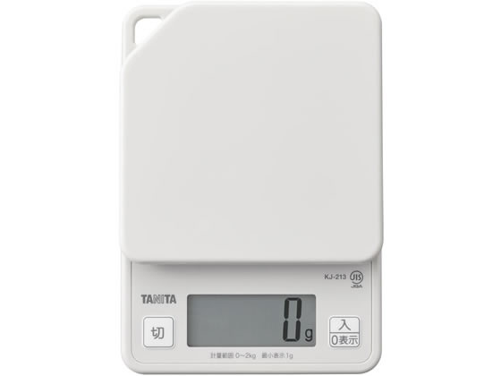 タニタ デジタルクッキングスケール 2kg グレー KJ213HGY