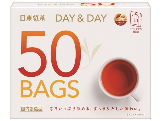 三井農林 紅茶ティーバッグ DAY & DAY 50バッグ入 三井農林 紅茶ティーバッグ DAY & DAY 50バッグ入