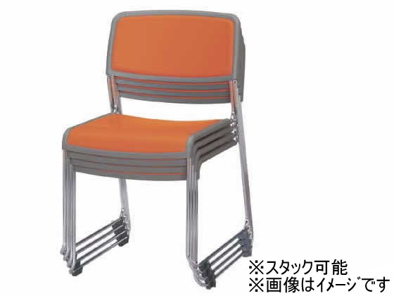 コクヨ 会議用スタッキングチェアーCK-890 布 ステンレス脚 ミント CK