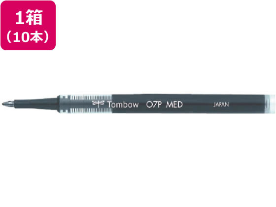 トンボ鉛筆 水性ボールペン1.0mm替芯 黒 10本 BK-LP0733
