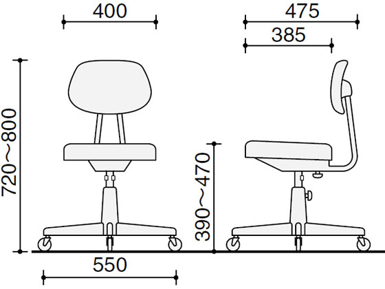 チェア 回転イス 回転椅子 事務椅子 オフィスチェア T-230（商品番号：st-230）の通販 | オフィス家具通販サイトのLOOKIT(ルキット)