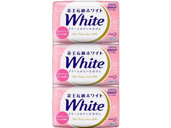Kao 花王石鹸ホワイト アロマティック ローズの香り バスサイズ 3コパックが3円 ココデカウ Kao 花王石鹸ホワイト アロマティック ローズの香り バスサイズ 3コパックが3円 ココデカウ