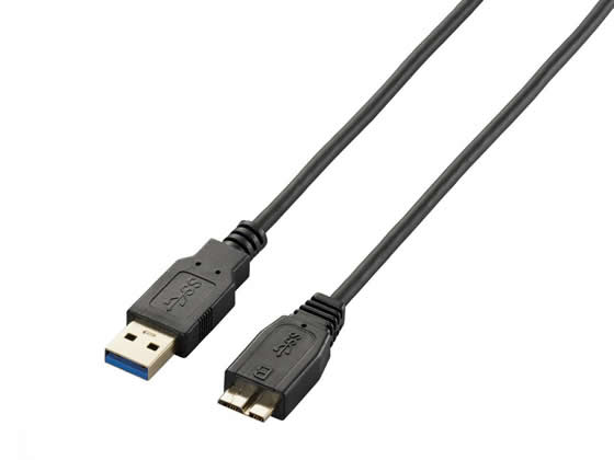 エレコム USB3.0ケーブル A-microBタイプ スリム 1m ブラック エレコム USB3.0ケーブル A-microBタイプ スリム 1m ブラック