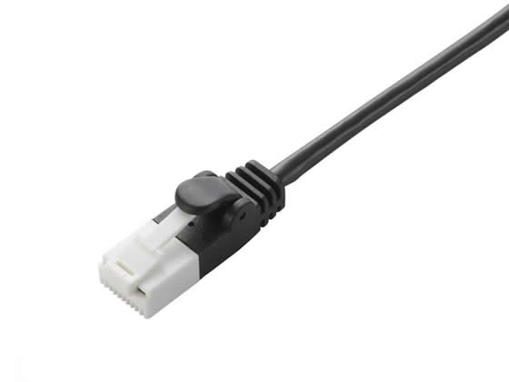 エレコム カテゴリー6 スリムLANケーブル 3m ブラック LD-GPST BK30