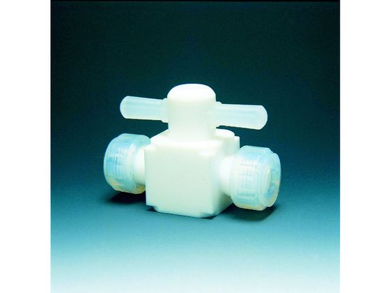 フロンケミカル フッ素樹脂 PTFE 二方バルブ圧入型 6φ NR0003-001 フロンケミカル フッ素樹脂 PTFE 二方バルブ圧入型 6φ NR0003-001
