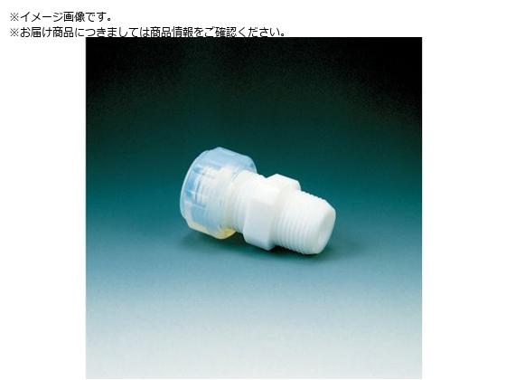 フロンケミカル フッ素樹脂 ハーフオスジョイントI型貫通穴6φ×R1 4 NR0062-005 フロンケミカル フッ素樹脂 ハーフオスジョイントI型貫通穴6φ×R1 4 NR0062-005