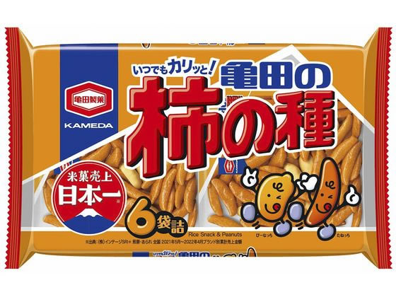 亀田製菓 亀田の柿の種 6袋 亀田製菓 亀田の柿の種 6袋