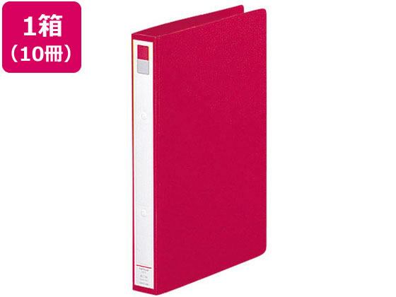 リヒトラブ リングファイル(カドロック&ツイストリング)A4 赤 10冊
