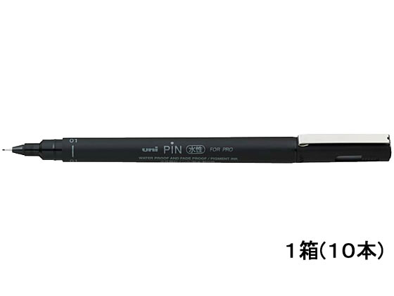 三菱鉛筆 水性サインペン 極細 01 黒 10本 PIN101.24 三菱鉛筆 水性サインペン 極細 01 黒 10本 PIN101.24