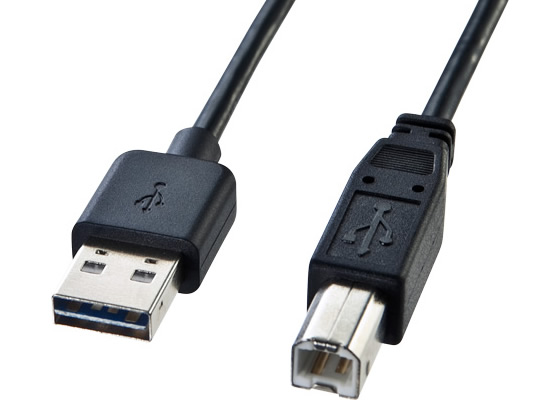 サンワサプライ USBケーブルA-B 1m ブラック KU-R1 サンワサプライ USBケーブルA-B 1m ブラック KU-R1