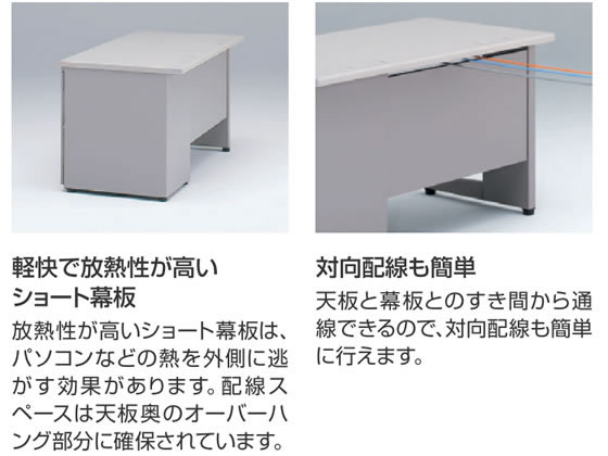 事務机 ホワイト イトーキ製CZ W1000 オフィスデスク 片袖デスク
