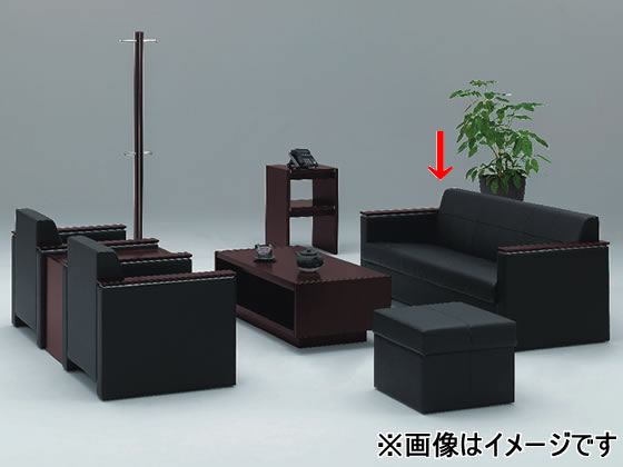 イトーキ L20ソファ ブラック L20-13LN-51BL