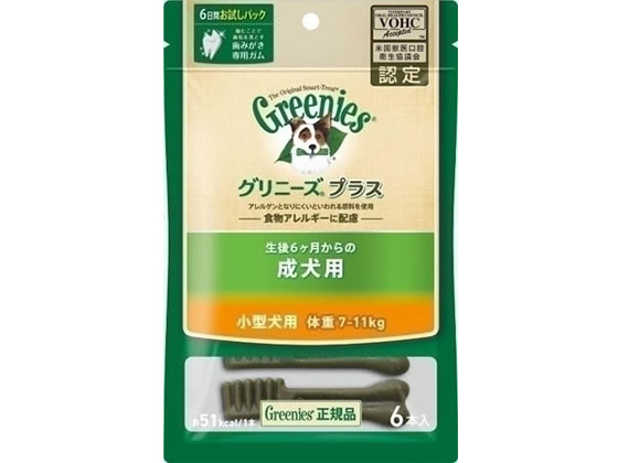 グリニーズプラス 成犬用小型犬用体重7〜11kg 6本