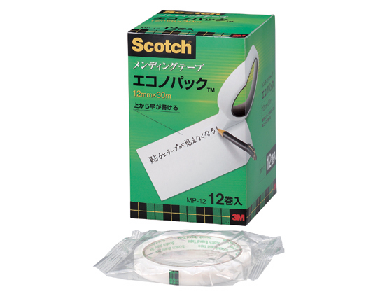 3M スコッチ メンディングテープ エコノパック 幅12mm 12巻入 MP-12