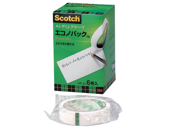3M スコッチ メンディングテープ エコノパック 幅24mm 6巻入 MP-24