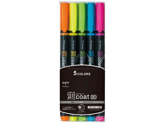 トンボ鉛筆 蛍コート80 5色セット WA-SC5C