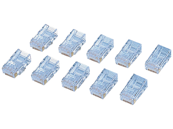 エレコム CAT6対応 RJ45コネクタ 10個 LD-6RJ45T10