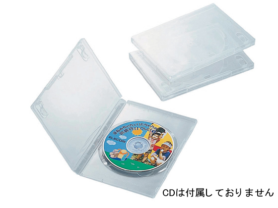 エレコム DVDトールケース 3枚パック クリア CCD-DVD01CR