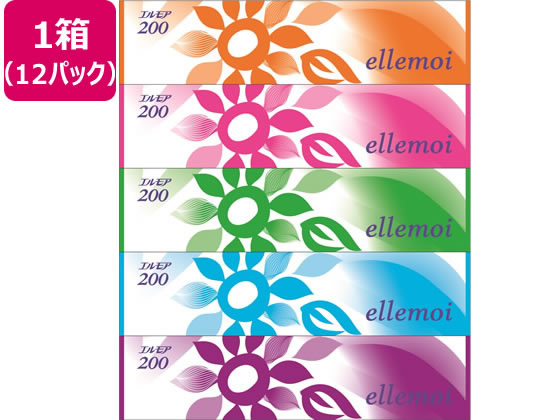 カミ商事 エルモアティシュー 200組 5個×12パック