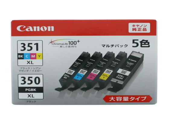 キヤノン インクタンクBCI-351XL+350XL 5MP マルチパック(大容量)