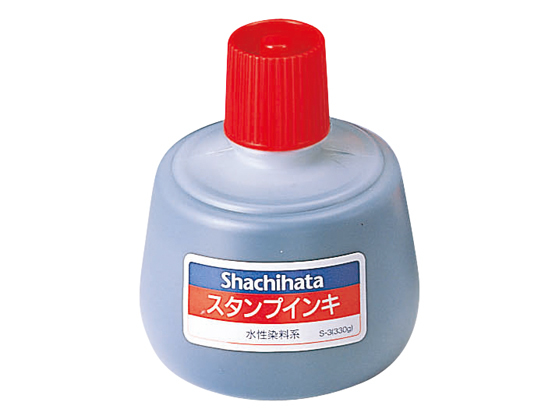 シヤチハタ スタンプインキ(ゾルスタンプ台専用)330g 赤 S-3アカ