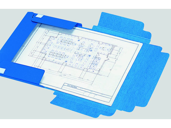 楽天市場】(まとめ) キングジム 図面ファイルGBクラフト表紙 A3 2つ折