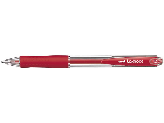 三菱鉛筆 Very楽ノック 細字 0.7mm 赤 10本 SN10007.15