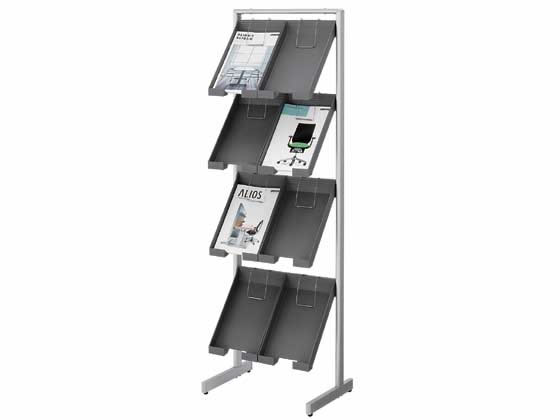 コクヨ パレットスタンド A4サイズ トレータイプ 片面 傾斜 2列4段 コクヨ パレットスタンド A4サイズ トレータイプ 片面 傾斜 2列4段