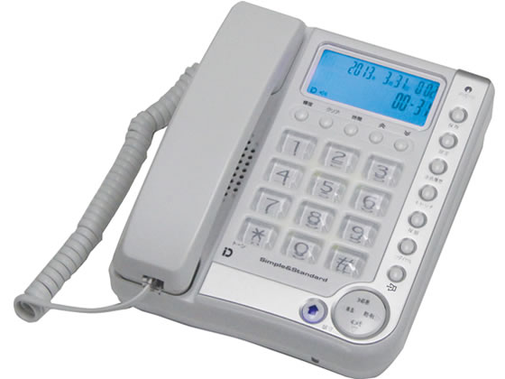 カシムラ 留守番電話機能付シンプルフォン Ss 05が3 445円 ココデカウ