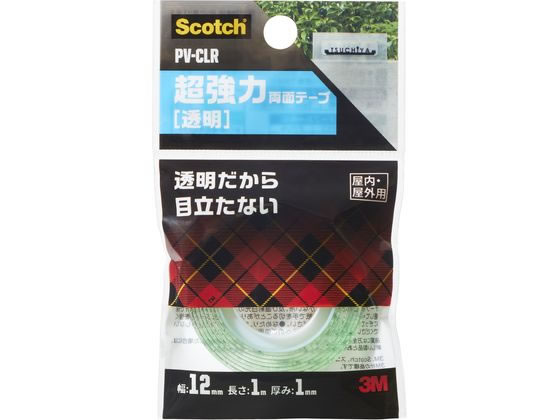 3M スコッチ超強力両面テープ 透明ロールタイプ PV-CLR