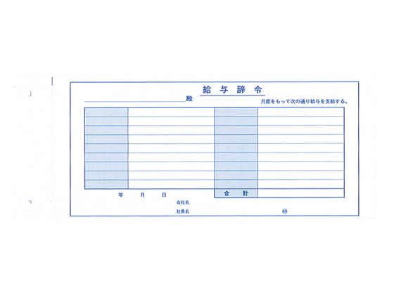 OBC 単票封筒用給与辞令 300枚 4203