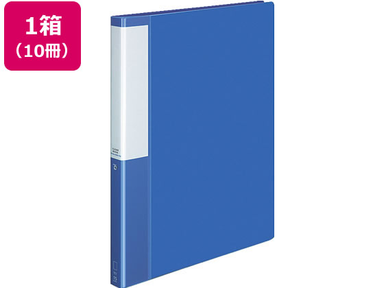 コクヨ クリヤーブック POSITY差替式A4 30穴背幅27 ブルー10冊