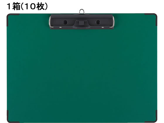 ●色：緑●サイズ：Ａ４ヨコ●とじ方向：長辺とじ●外寸法：縦２３５×横３２２ｍｍ●ペンホルダー付き（軸径７．５〜１１ｍｍまで）●吊り下げ金具付き●角金具付き●材質：クロス貼り（芯材／古紙パルプ配合）●分