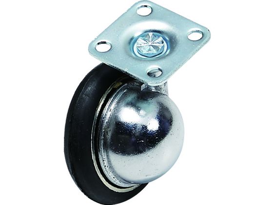 SAMSONG サムソン メタルボールキャスター 自在 ゴム車 60mm TP1160-01-CR-RT SAMSONG サムソン メタルボールキャスター 自在 ゴム車 60mm TP1160-01-CR-RT