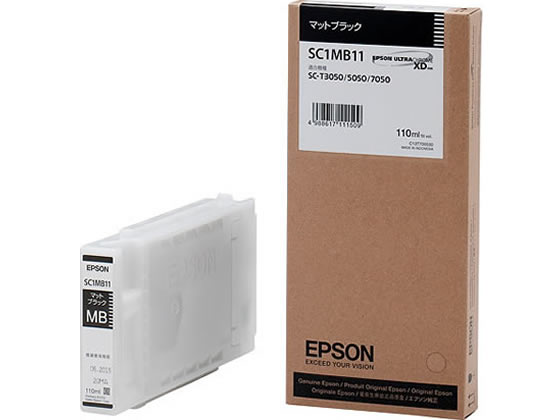 エプソン インクカートリッジ マットブラック SC1MB11
