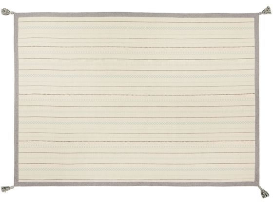 萩原 インド綿ラグ ティック 幅1300×長1850mm 3mm厚 ブルー 萩原 インド綿ラグ ティック 幅1300×長1850mm 3mm厚 ブルー
