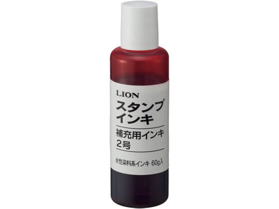 ライオン 水性スタンプ台補充インキ 赤 280-40