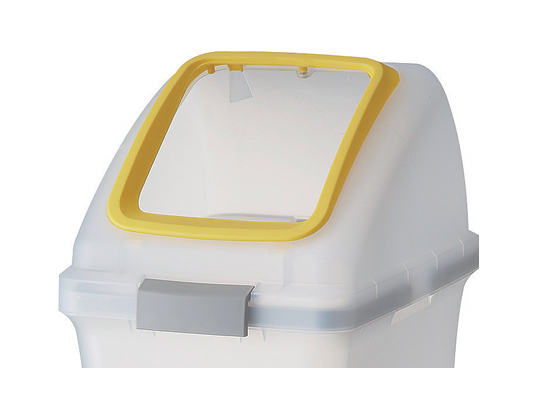 山崎産業 リサイクルトラッシュ 角穴ふた プラスチック YW-176L-OP1 Y