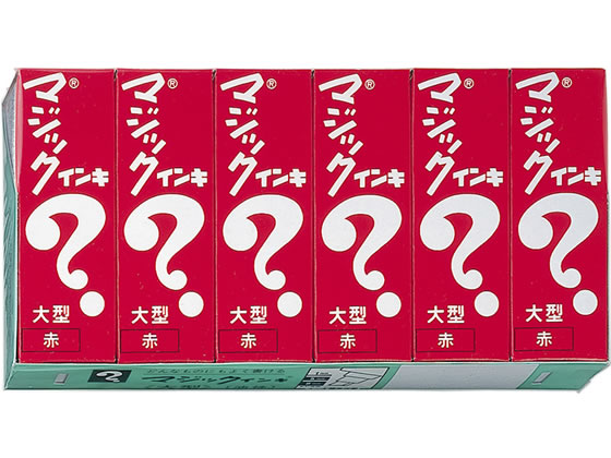 寺西 マジックインキ 大型 赤 6本 ML-T2-6P