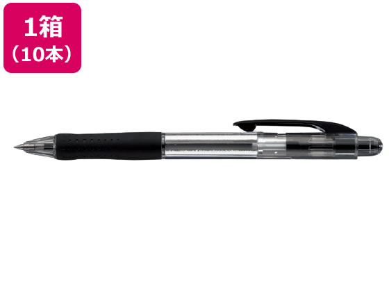 三菱鉛筆 Very楽ノック 極細 0.5mm 黒 10本 SN10005.24