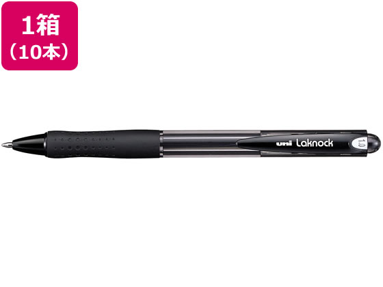 三菱鉛筆 Very楽ノック 太字 1.0mm 黒 10本 SN10010.24