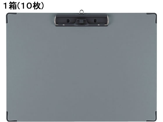 ●色：グレー●サイズ：Ｂ４ヨコ●とじ方向：長辺とじ●外寸法：縦２８２×横３８９ｍｍ●ペンホルダー付き（軸径７．５〜１１ｍｍまで）●吊り下げ金具付き●角金具付き●材質：クロス貼り（芯材／古紙パルプ配合）