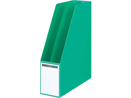 コクヨ ファイルボックス(仕切板・底板付)A4タテ 背幅85mm 緑 10個