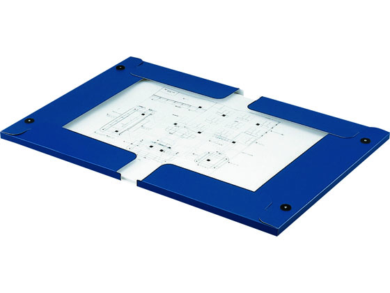 キングジム 図面ファイルGS A1 三つ折り 200枚収容 青 5冊 1171-Bが