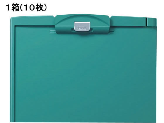 コクヨ クリップボードH A4ヨコ 長辺とじ 緑 10枚 ヨハ-H73NG