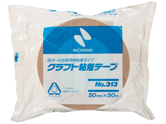 ニチバン クラフト粘着テープ 50mm×50m 50巻 313-50