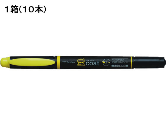 トンボ鉛筆 蛍コート 黄 10本 WA-TC91